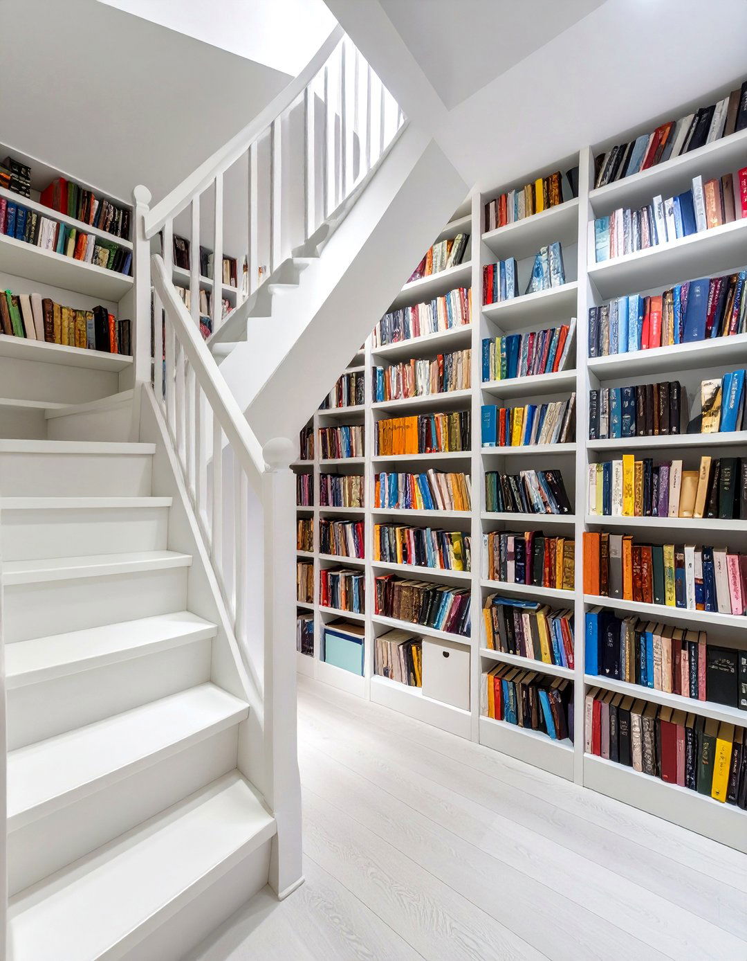 Mini Library and Book Storage Under Basement Stairs - 30 under basement stairs ideas