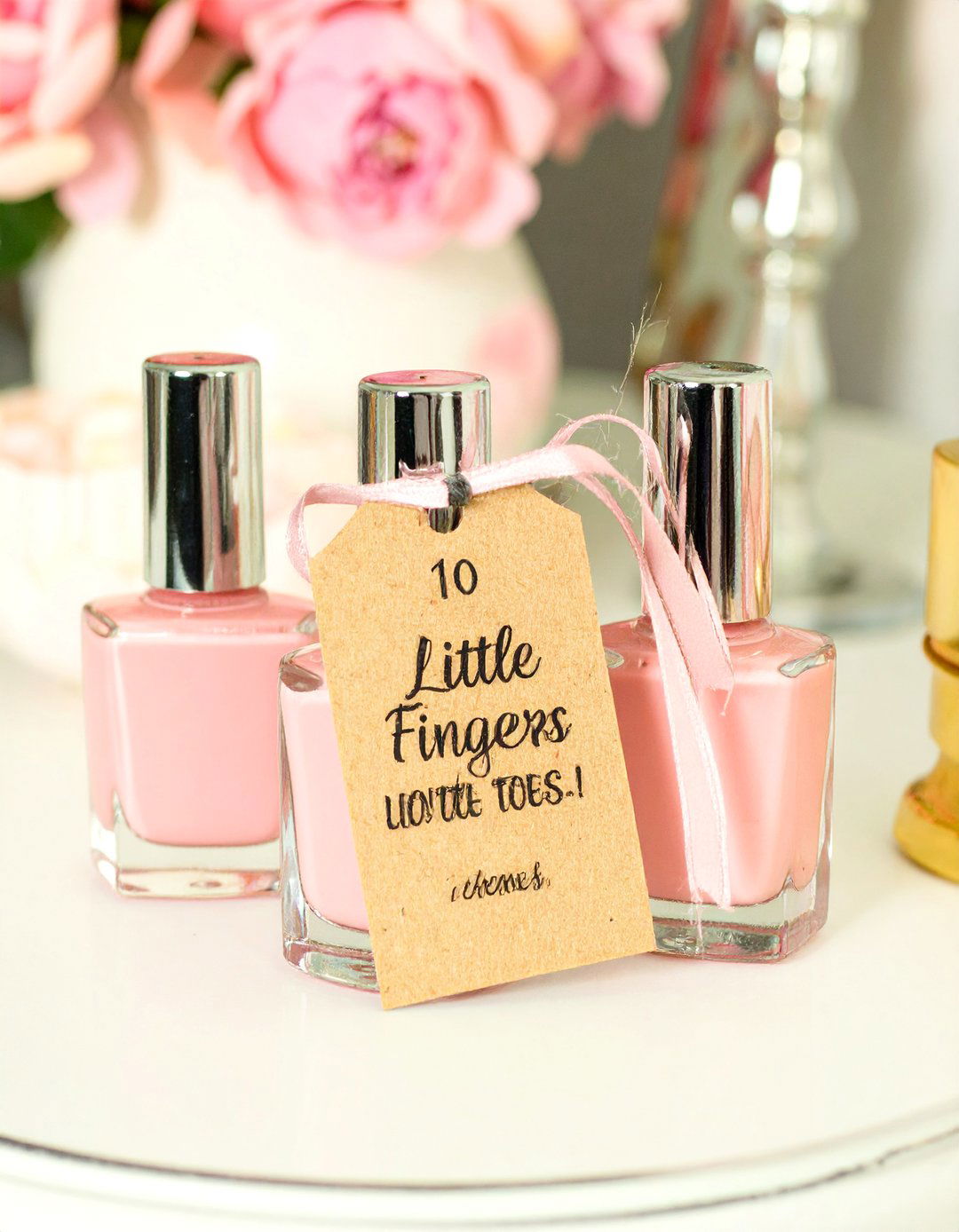 Mini Nail Polish Favors - 30 baby shower favor ideas