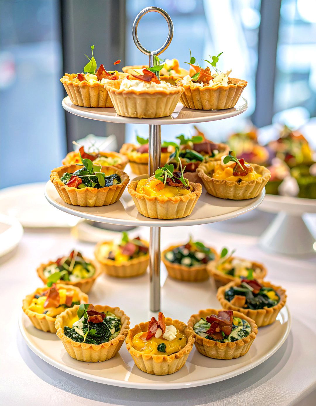 Mini Quiche and Tartlets - 30 office party food ideas