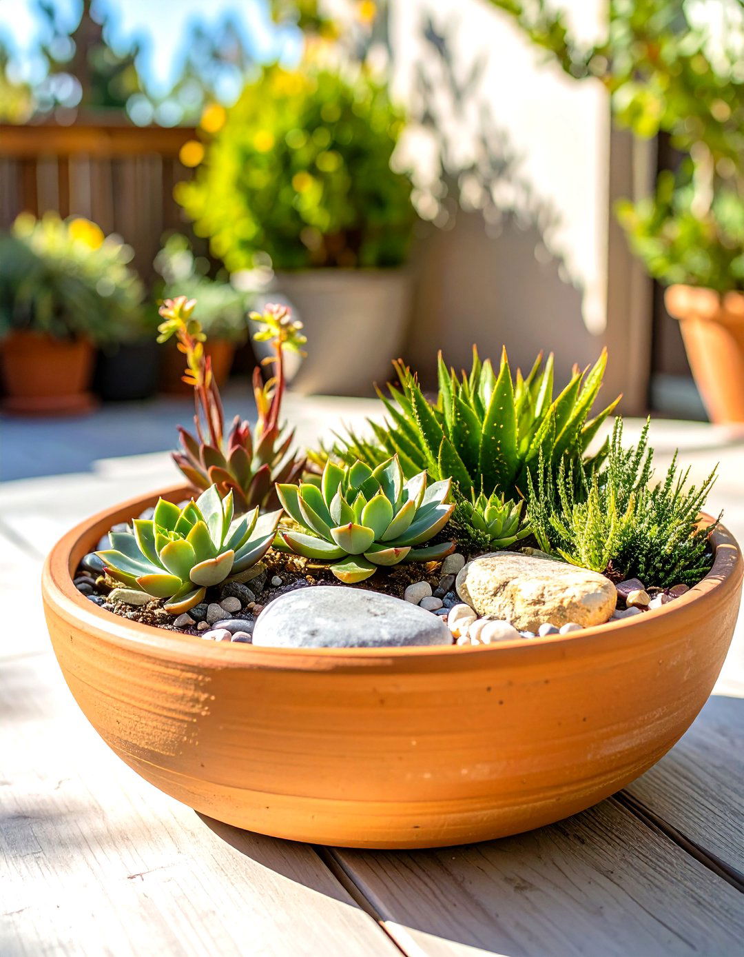 Miniature Container Rock Garden - 30 simple rock garden ideas