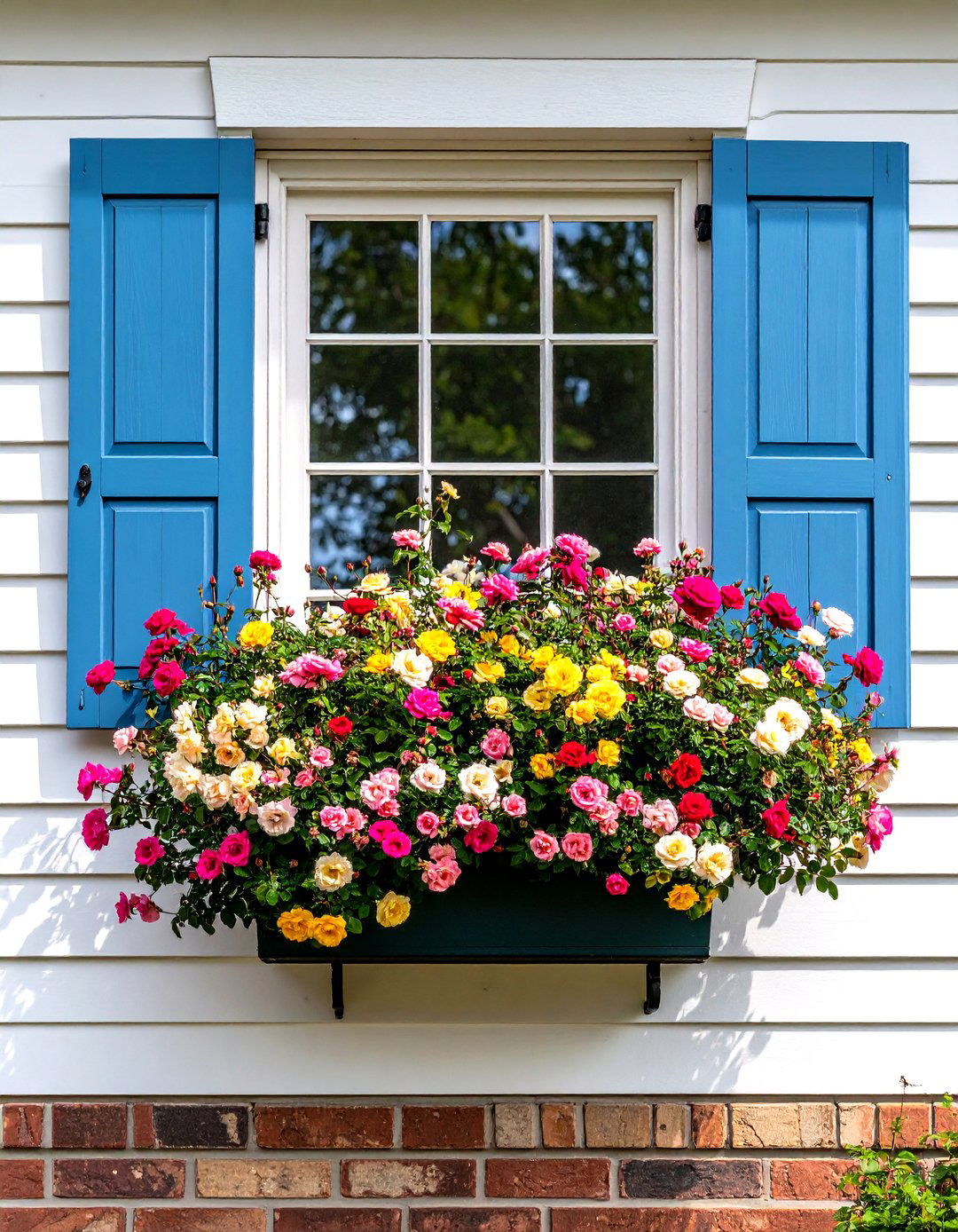Miniature Rose Garden in a Window Box - 30 rose garden ideas