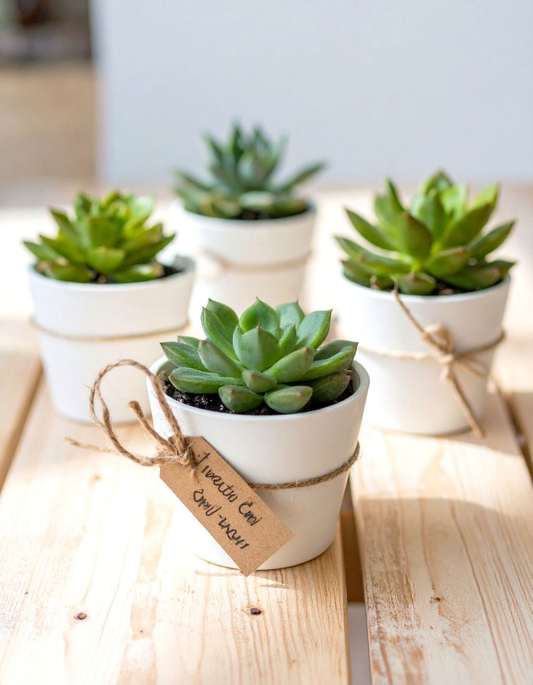 Miniature Succulent Favors - 30 baby shower gift ideas for guests