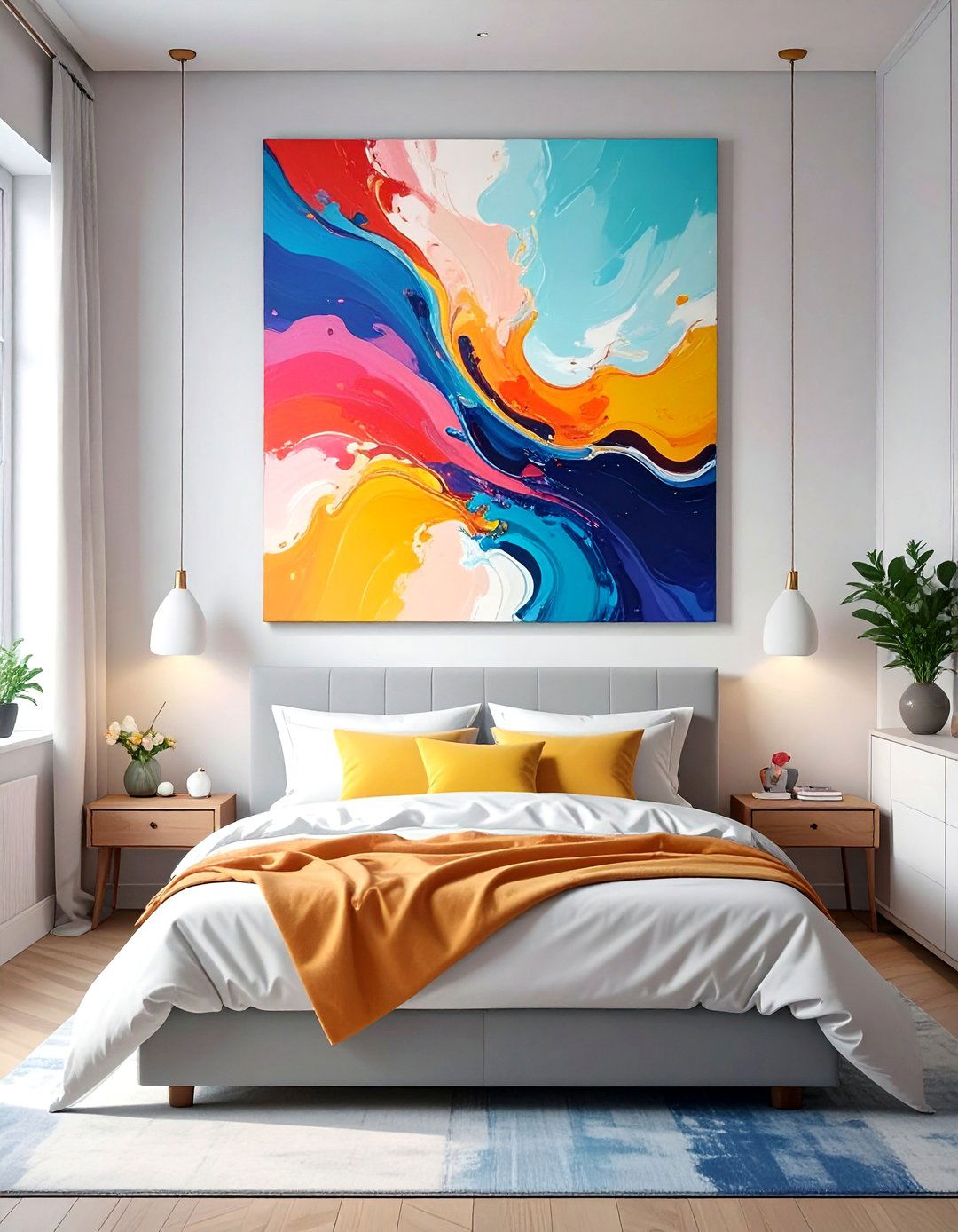 Minimalist Art for Tiny Bedroom Walls - 30 tiny bedroom ideas