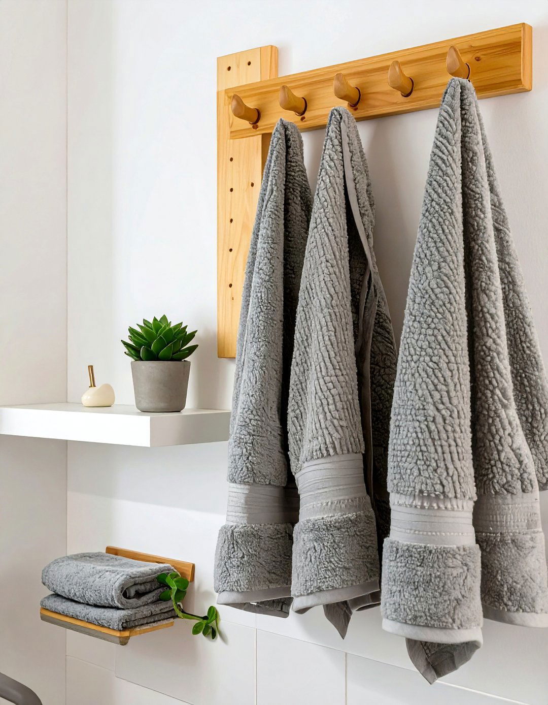 30 Clever Bathroom Towel Hooks Ideas for Small Spaces - We Love Home Blog