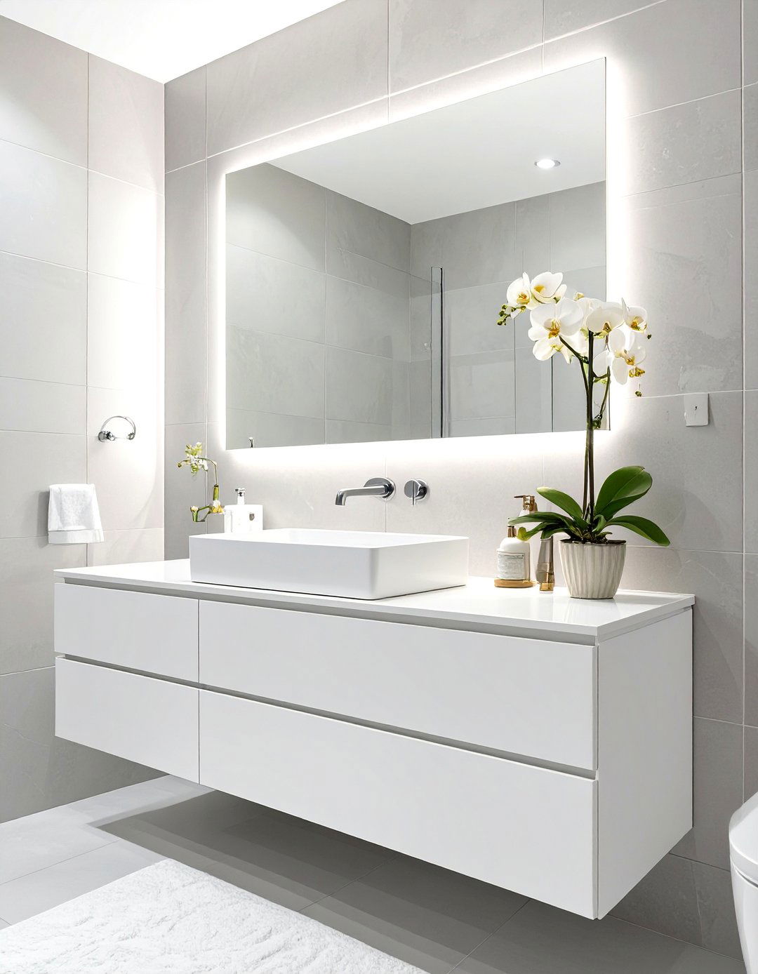 Minimalist Bathroom Sanctuary - 30 bathroom organization ideas