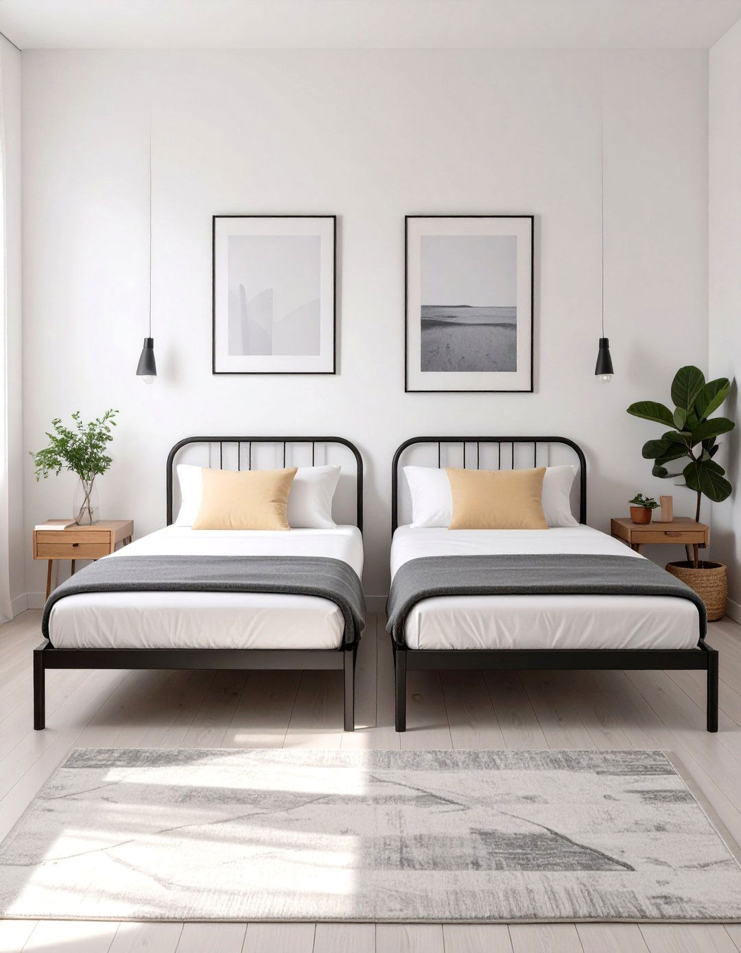 Minimalist Bed Frames Without Headboards - 30 twin bedroom ideas for small rooms
