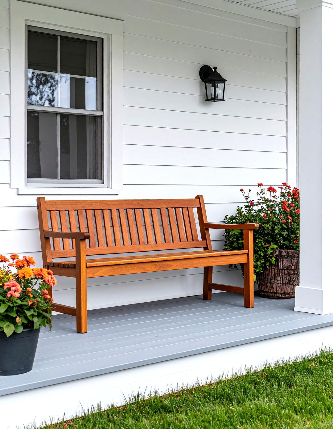 Minimalist Bench Seating - 30 porch decor ideas