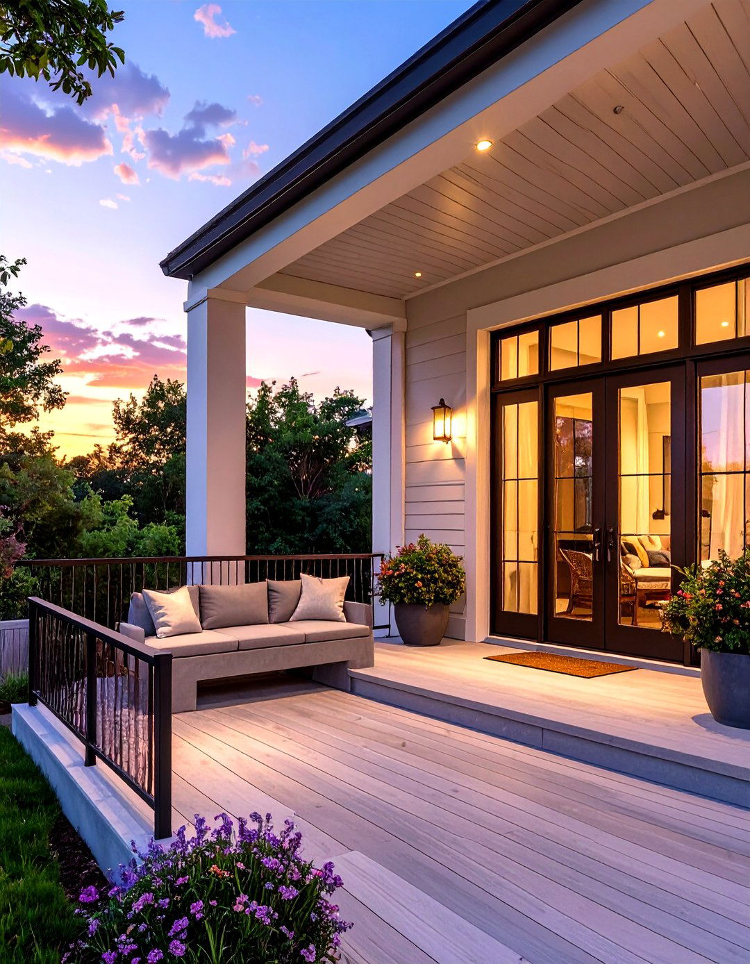 30 Modern Front Porch Railing Ideas for a Fresh Look - We Love Home Blog