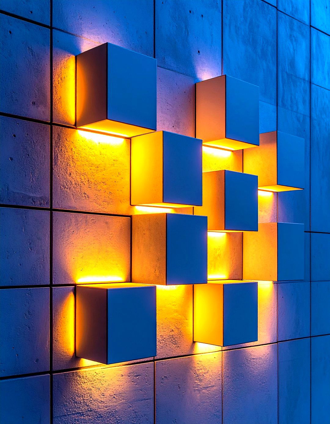 Minimalist Block Wall Lights - 30 outdoor wall lighting ideas