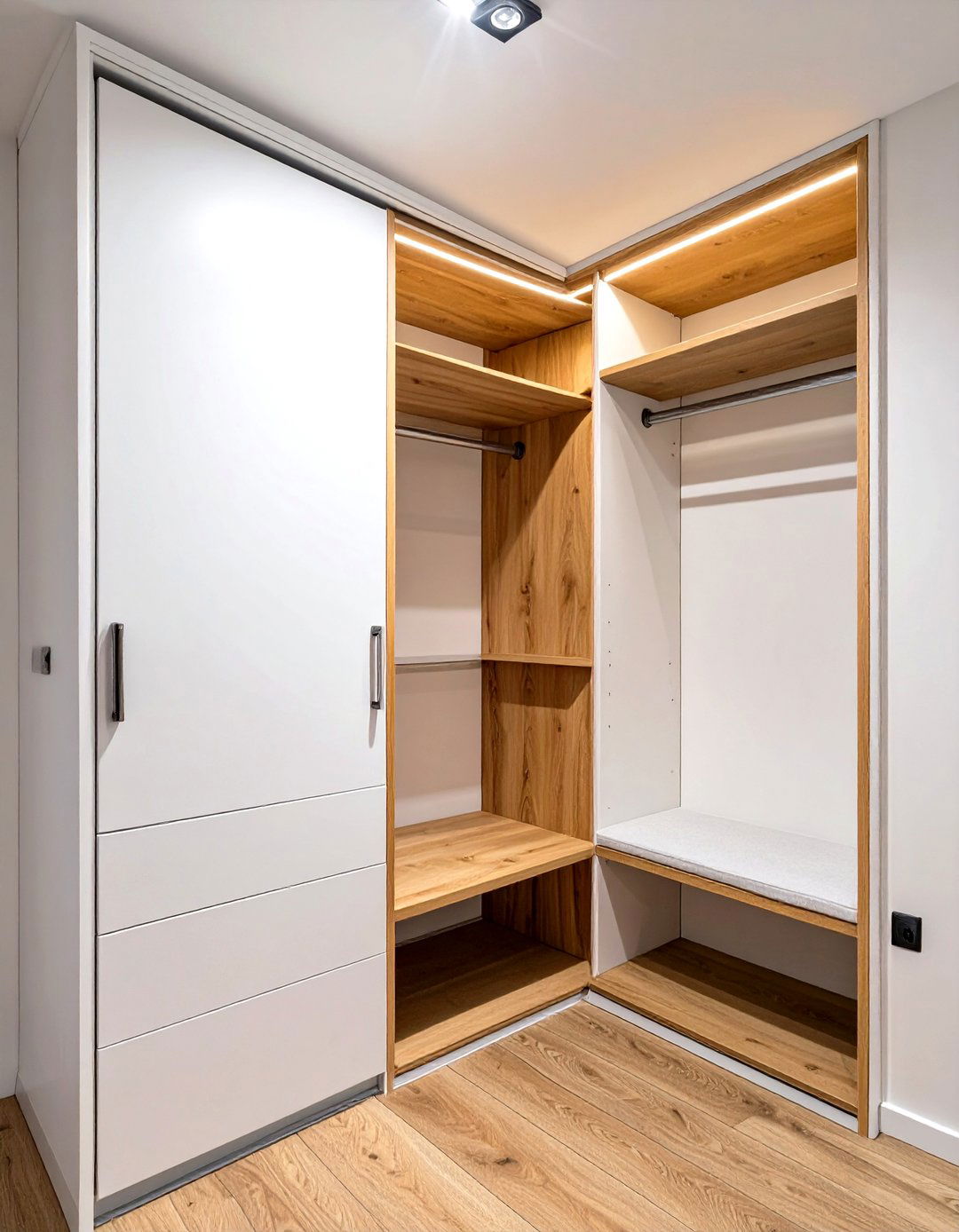 30 Efficient Corner Closet Ideas to Save Space - We Love Home Blog