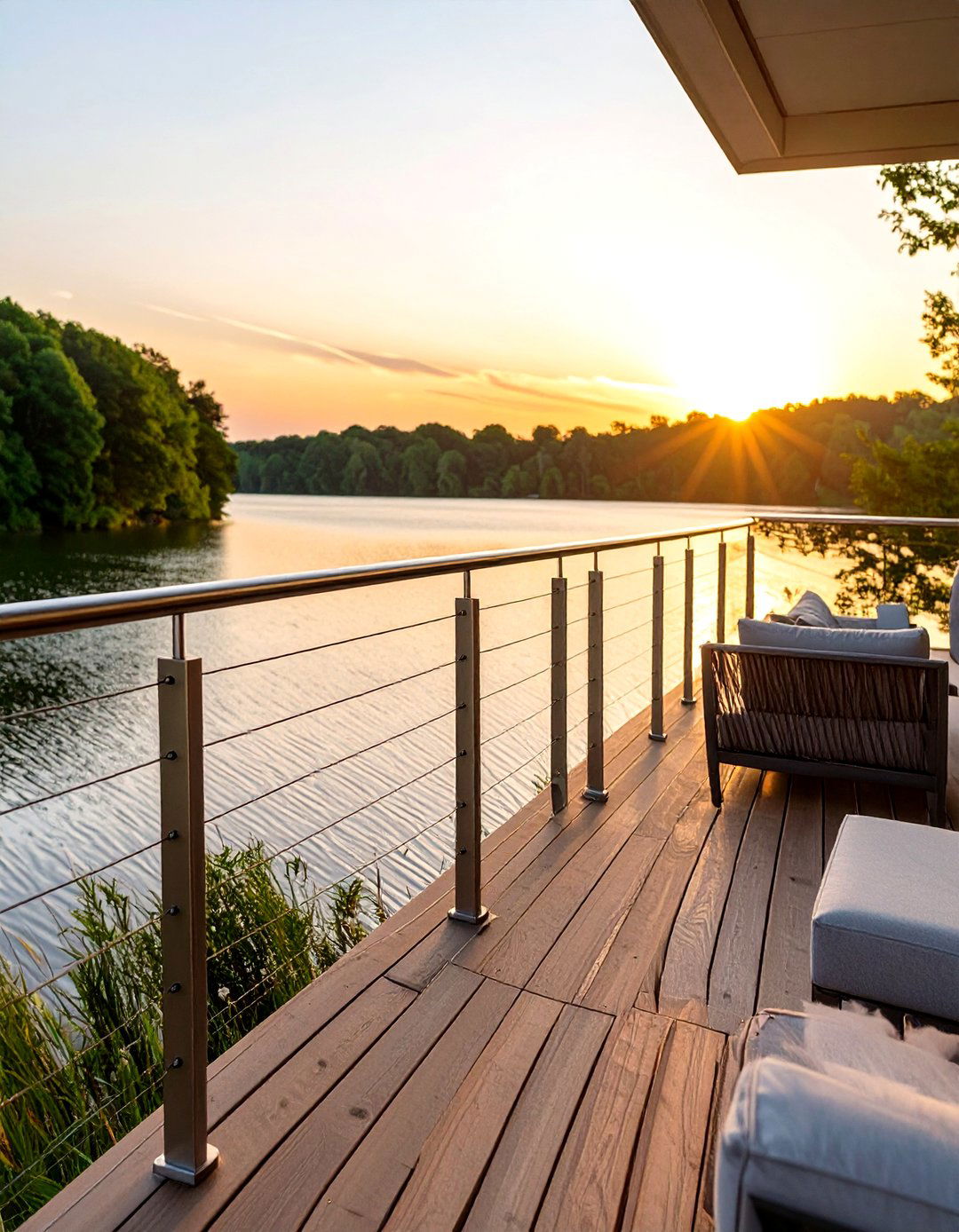 30 Modern Horizontal Deck Railing Ideas for Sleek Decks - We Love Home Blog