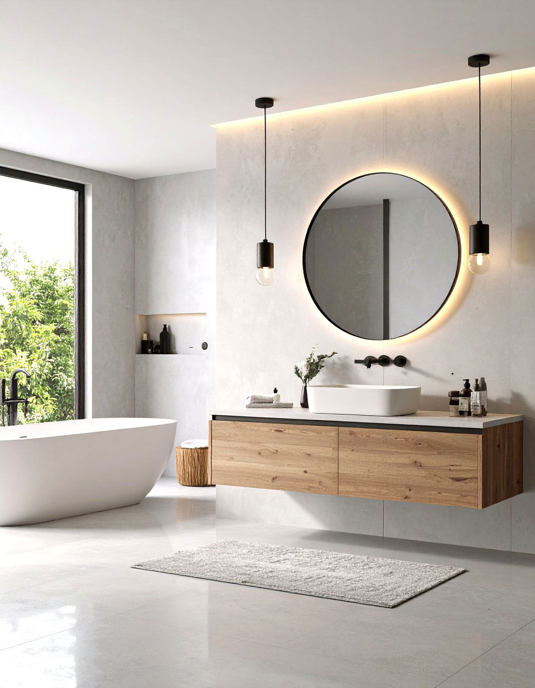 Minimalist Concrete Bathroom Design - 30 3d bathroom design ideas