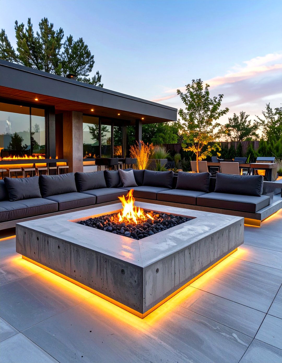 30 Modern Concrete Deck Ideas for Your Outdoor Space - We Love Home Blog