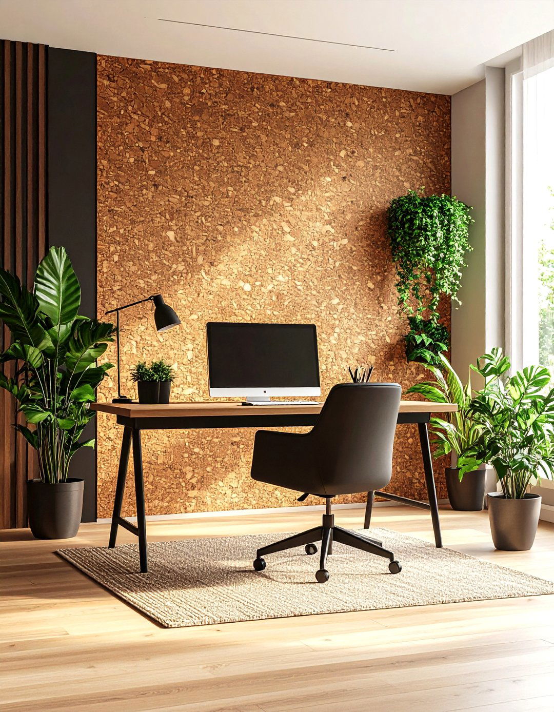 Minimalist Cork Wall - 30 ai accent wall design ideas