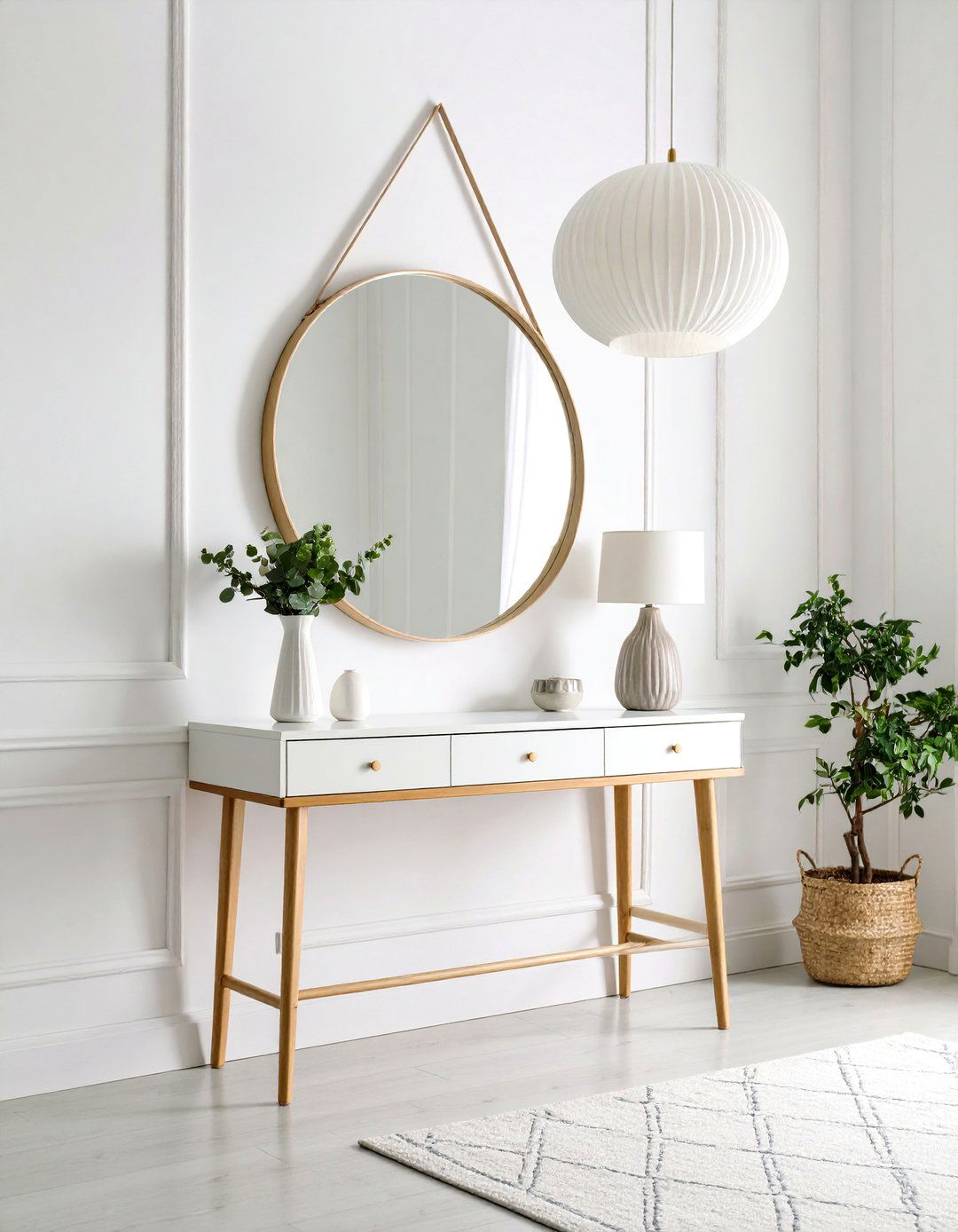 Minimalist Entryway with Clean Lines - 30 ai entryway makeover ideas