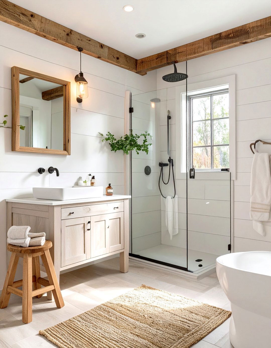 Image showcasing 30 Farmhouse Bathroom Ideas for a Classic Home Look - We Love Home Blog