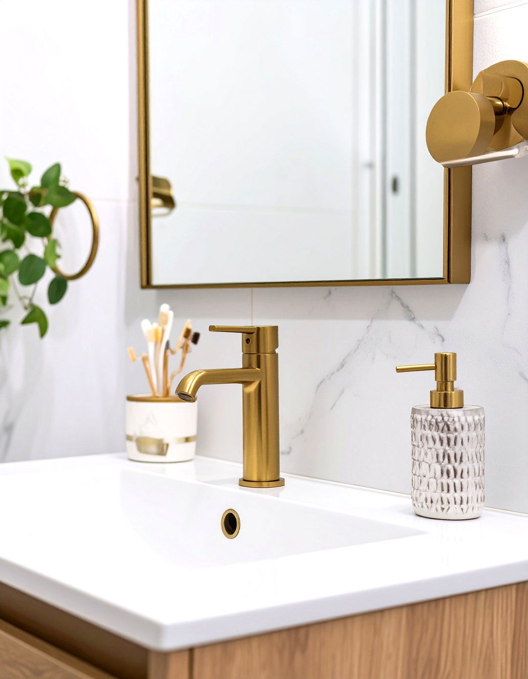 Minimalist Faucet and Hardware - 30 very small small half bathroom ideas