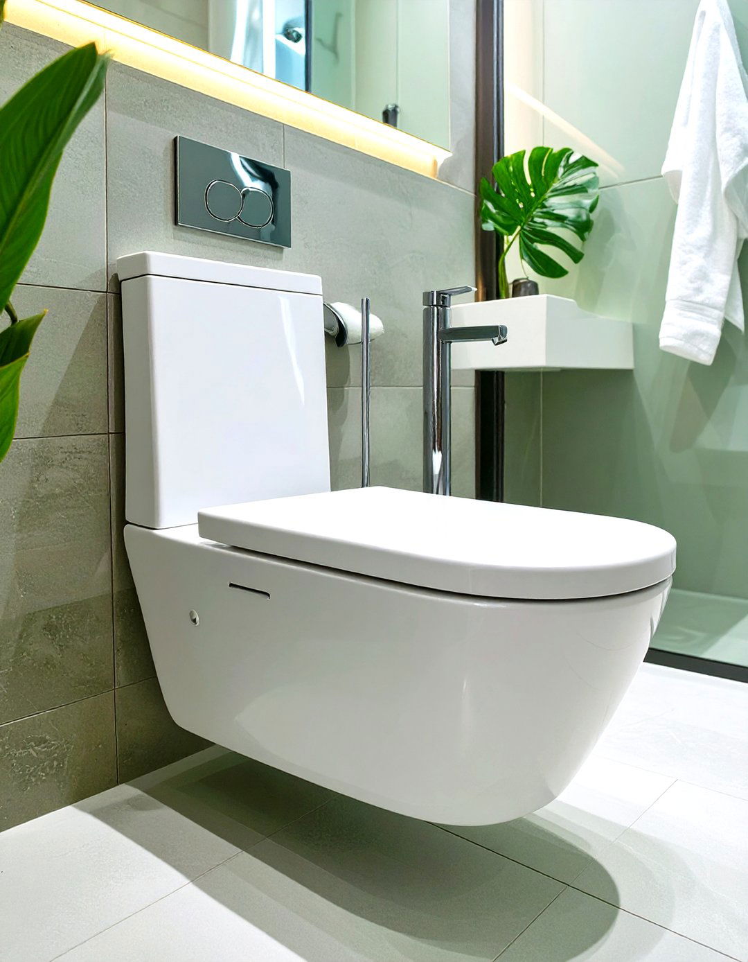 Minimalist Fixture Selection - 30 small bathroom decor ideas