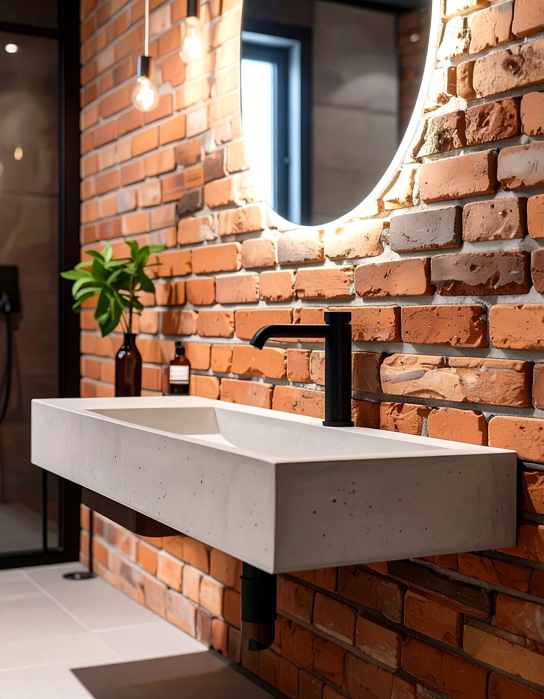 Minimalist Floating Concrete Sink - 30 small bathroom sink ideas