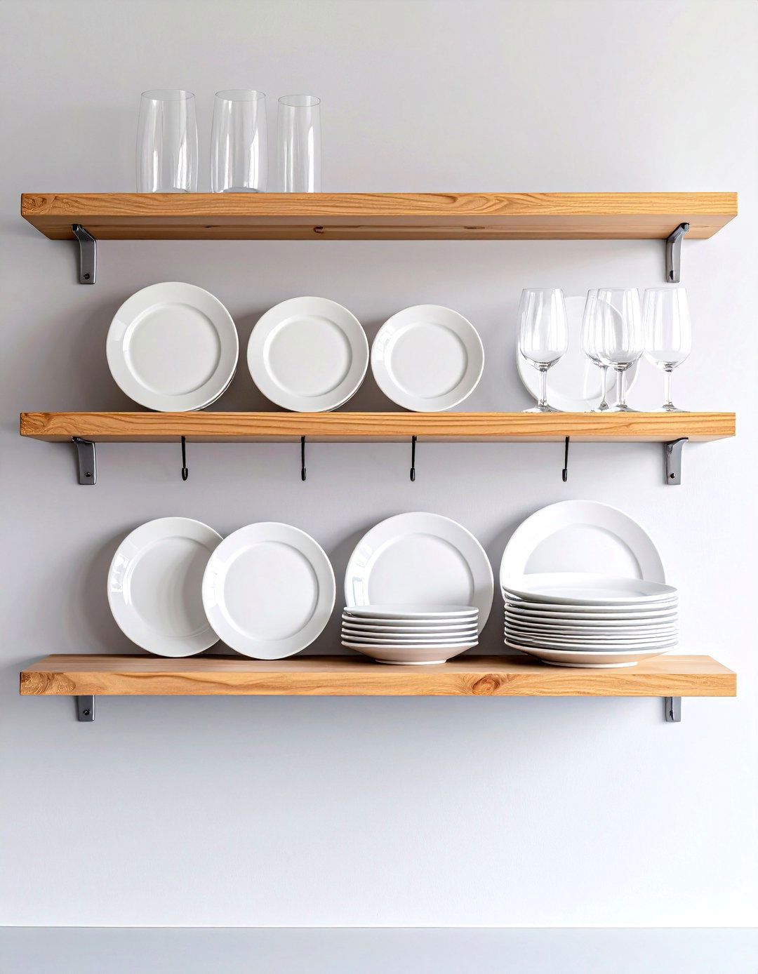 Minimalist Floating Kitchen Shelves - 30 kitchen shelves ideas