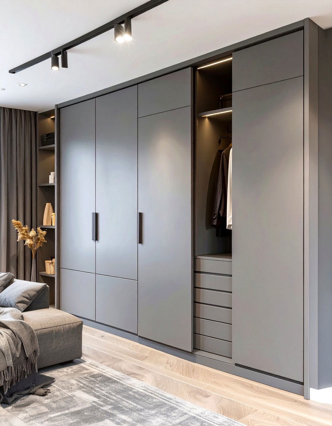Minimalist Flush Mount Doors - 30 closet doors ideas