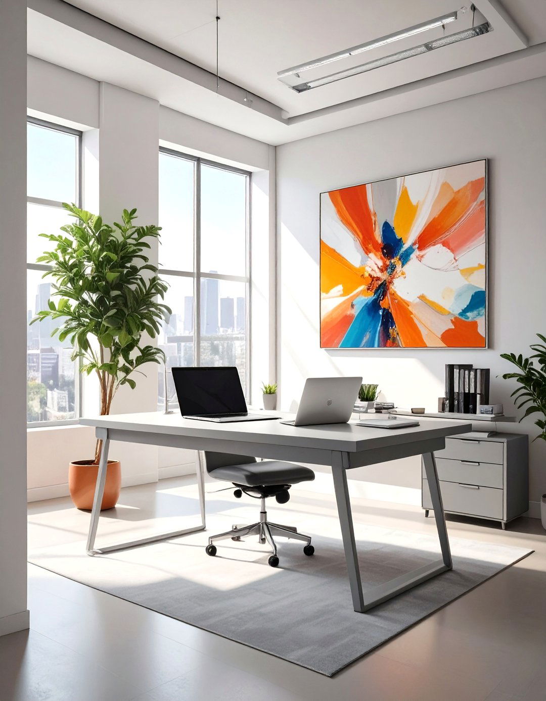 Minimalist Focus Zone Design - 30 office decoration ideas for work