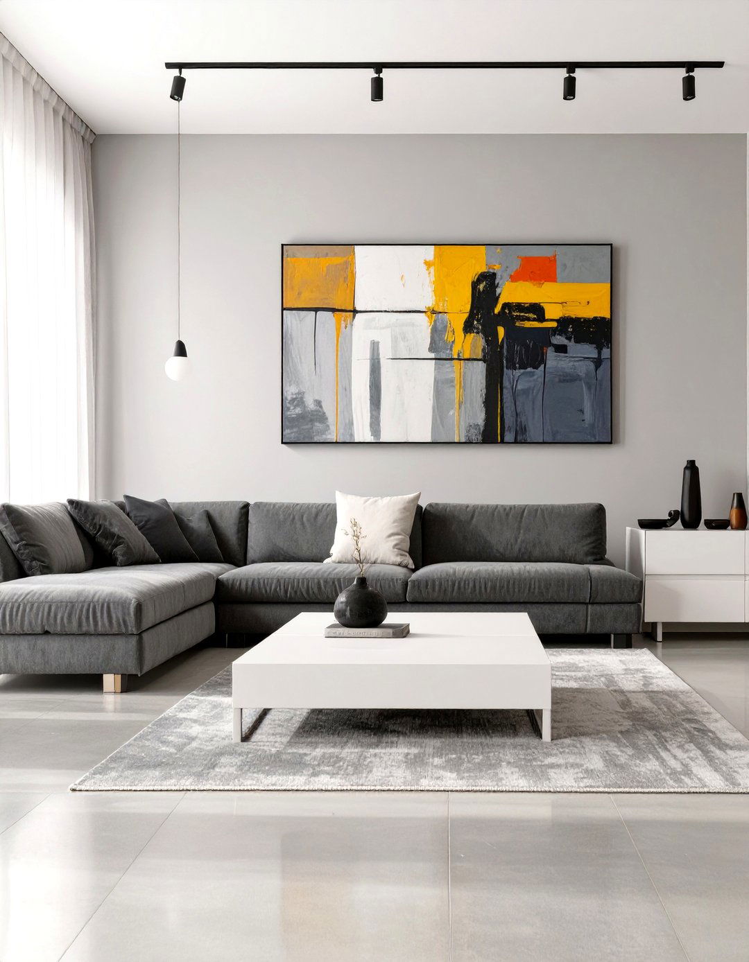 Minimalist Gray Living Room - 30 gray living room ideas