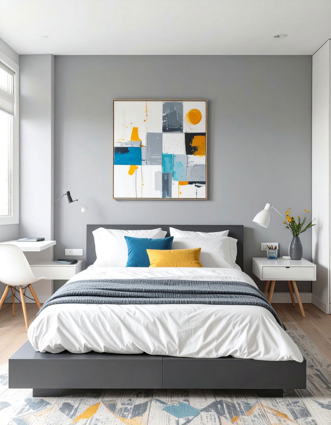 Minimalist Gray Teen Boy Bedroom - 30 teen boy bedroom ideas