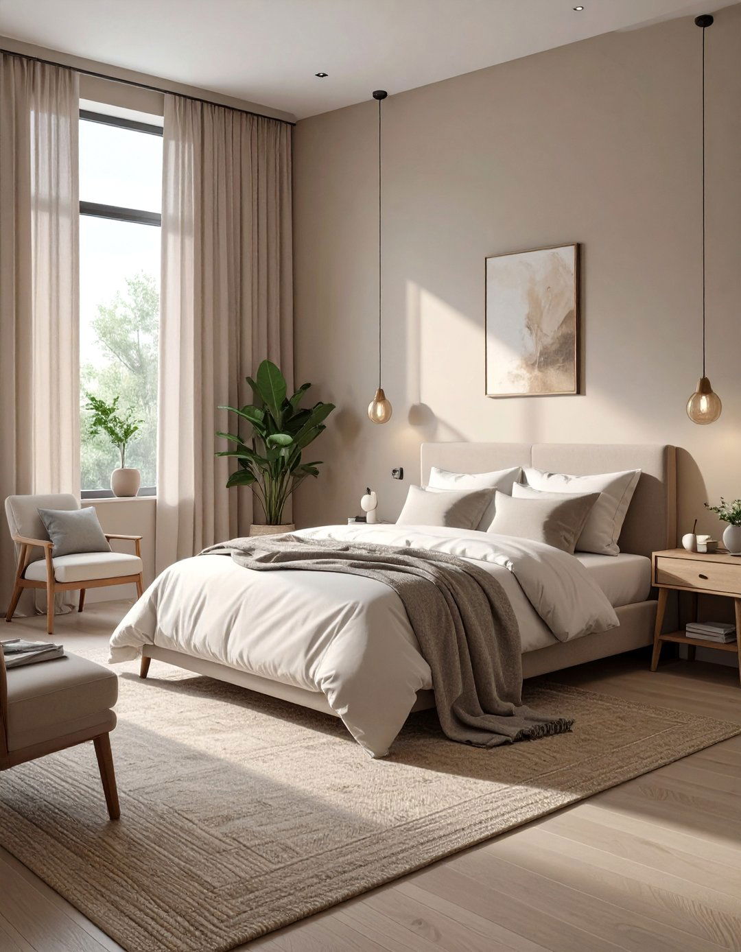 Minimalist Greige Bedroom - 30 color ideas for bedroom