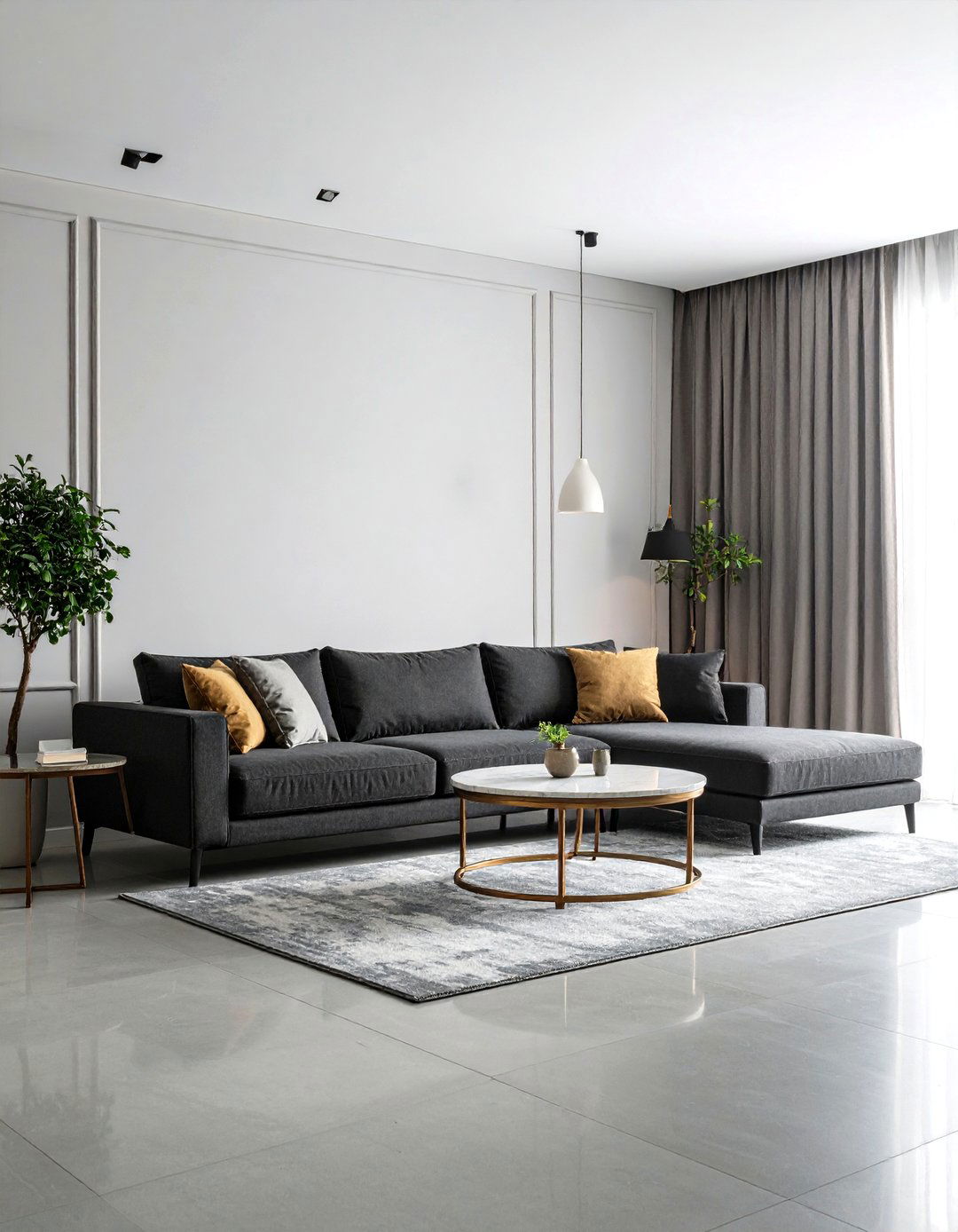 Minimalist Grey Living Room - 30 grey living room decor ideas