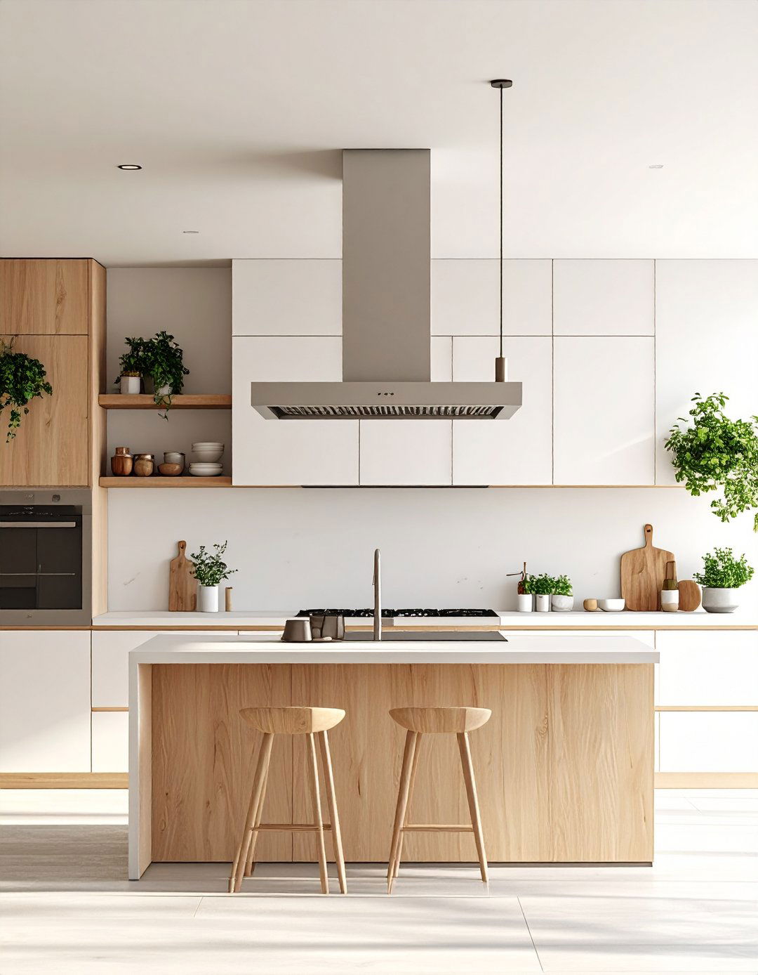 Minimalist Hidden Kitchen Vent Hood - 30 kitchen vent hood ideas