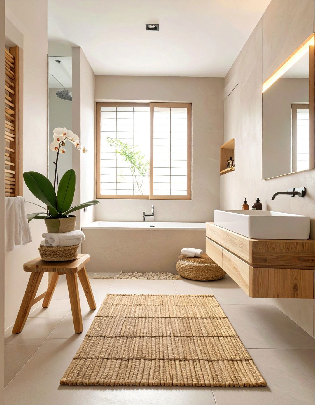 Minimalist Japanese Zen Bathroom - 30 cheap bathroom ideas for small bathrooms
