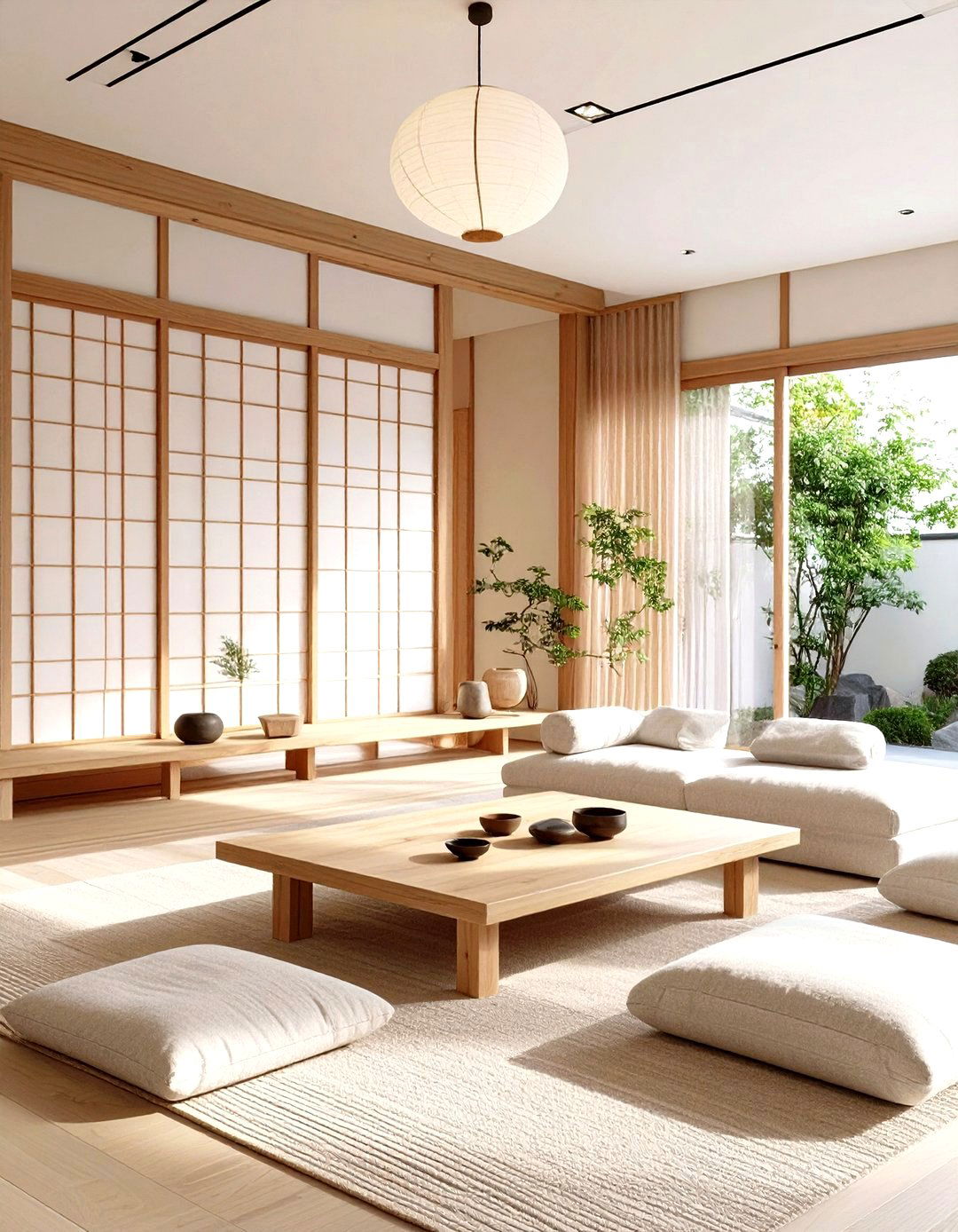 Minimalist Japanese Zen Living Area - 30 sims 4 living room ideas