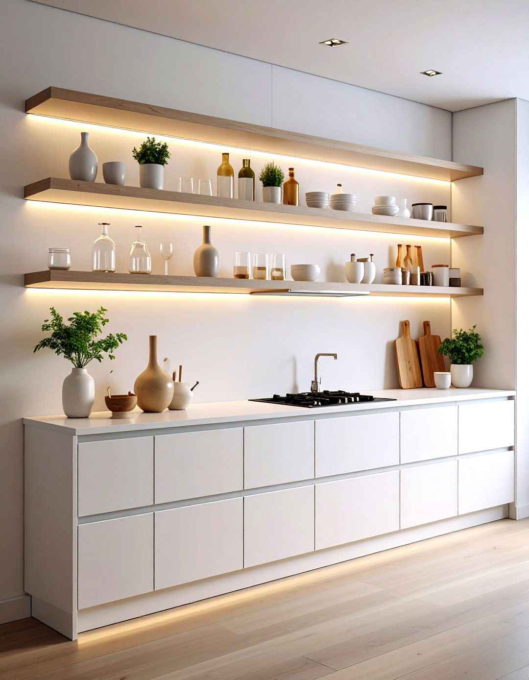 30 Kitchen Floating Shelves Ideas for Storage - We Love Home Blog