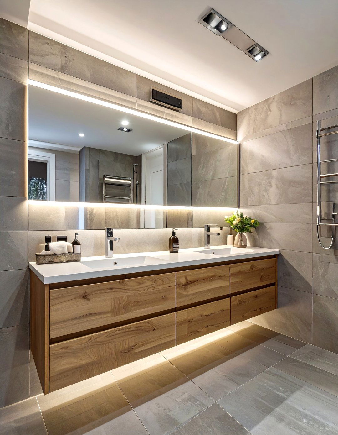 Minimalist LED Bar Bathroom Lighting - 30 bathroom lighting ideas over mirror