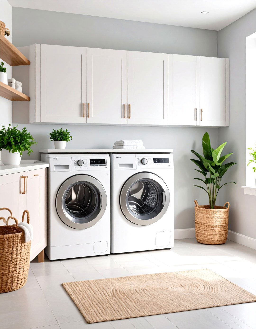 Minimalist Laundry Room Zen - 30 laundry decor ideas