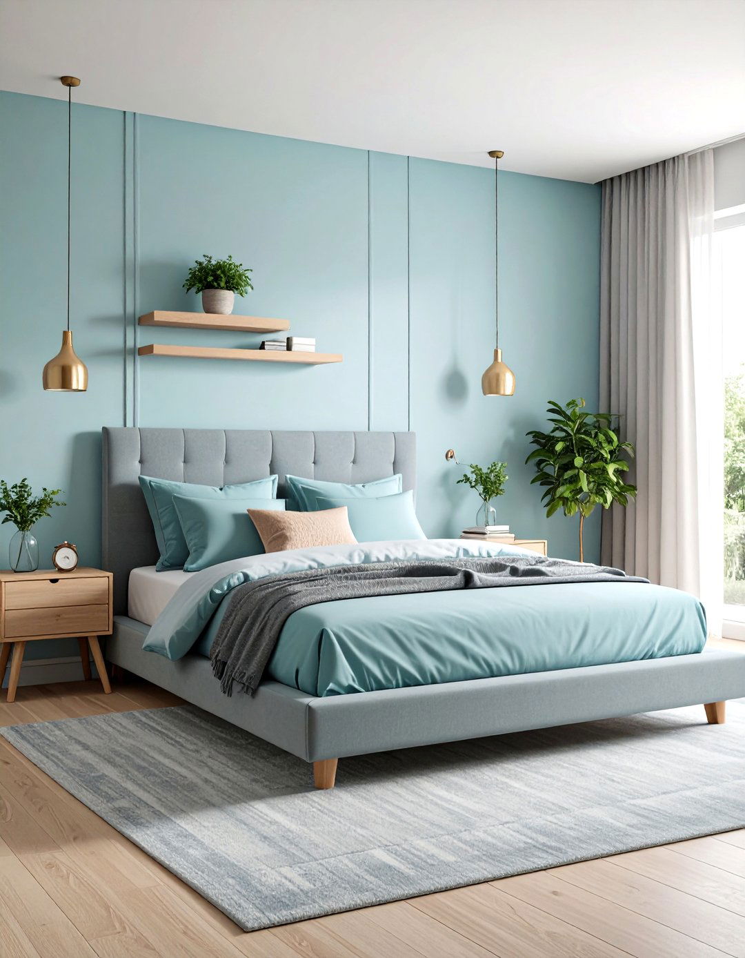 Minimalist Light Blue Bedroom - 30 light blue bedroom ideas