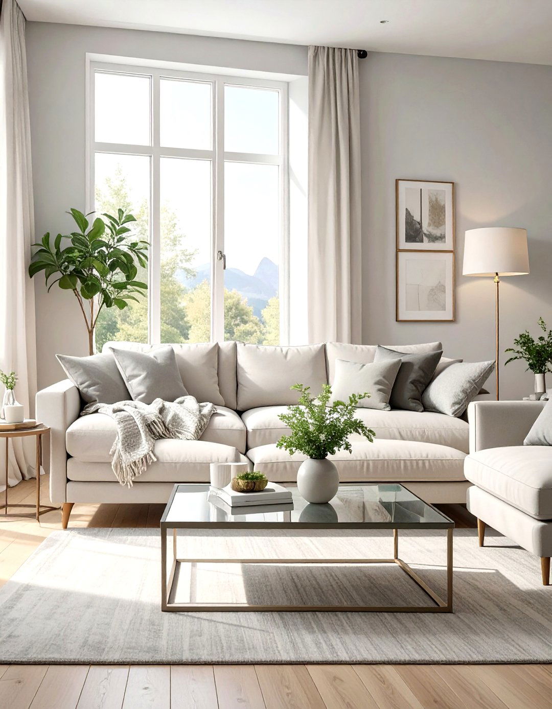 Minimalist Light Gray Living Room - 30 neutral living room color ideas