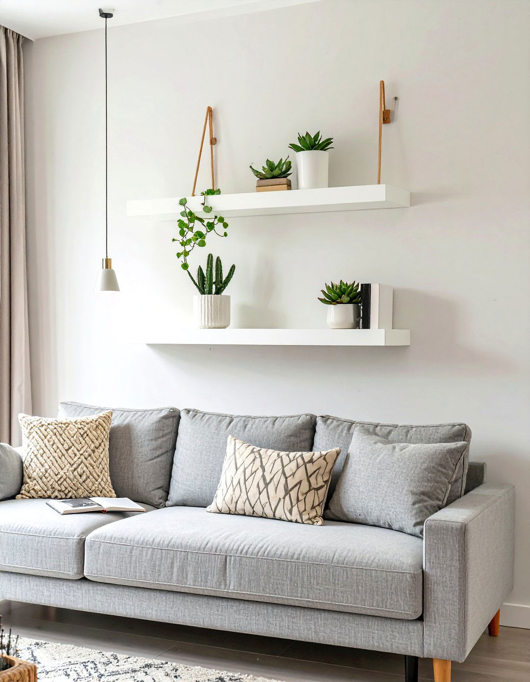 Minimalist Living Room Floating Shelves - 30 floating shelves ideas living room