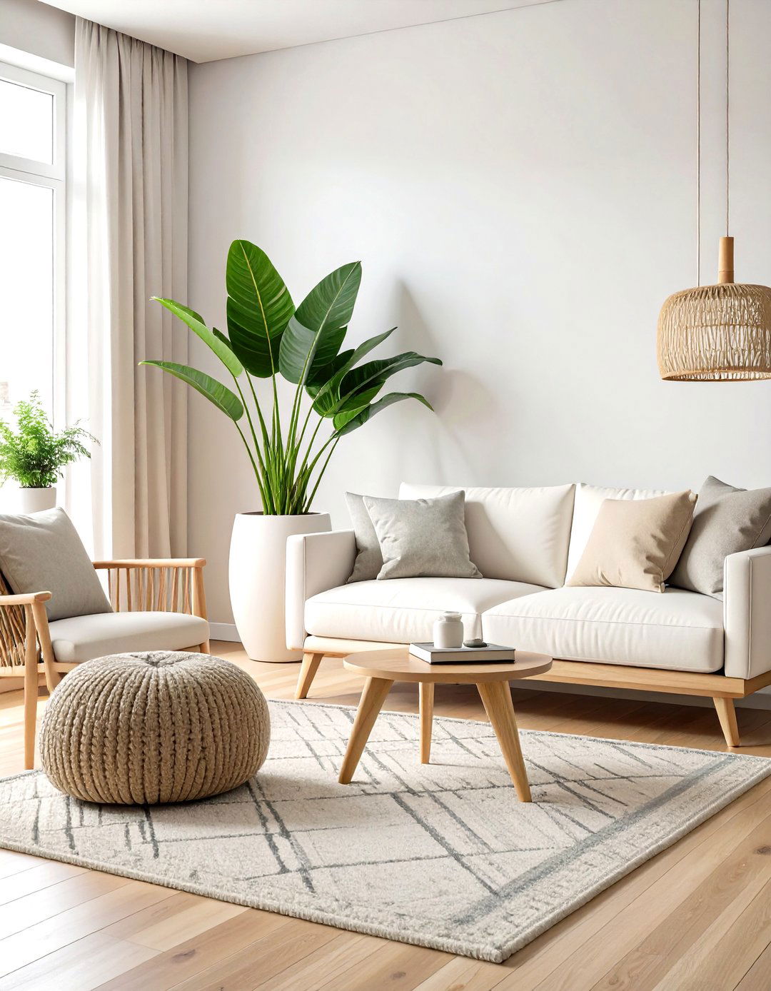 Minimalist Living Room Greenery - 30 living room indoor plants decoration ideas