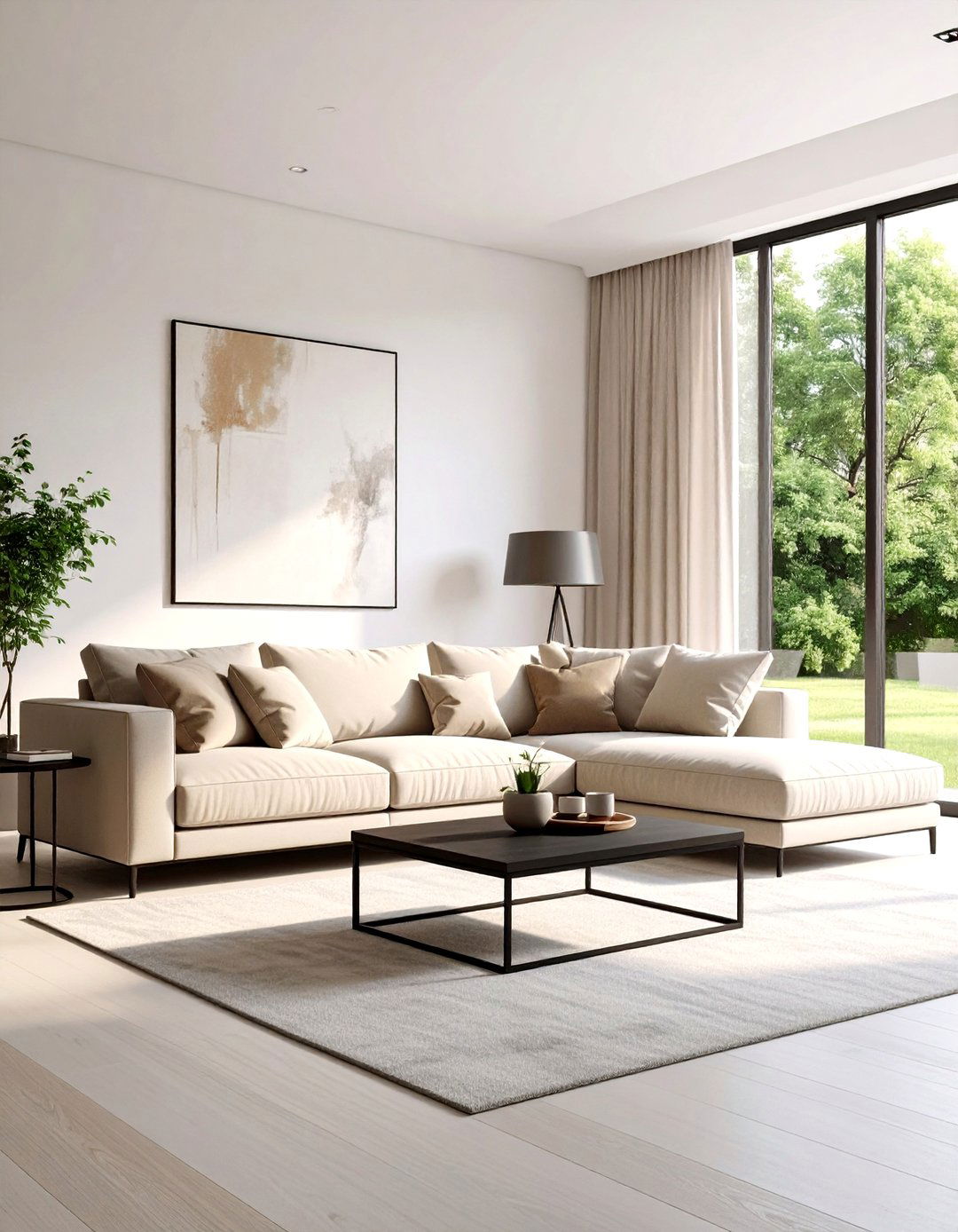 Minimalist Living Room with Neutral Tones - 30 popular living room ideas