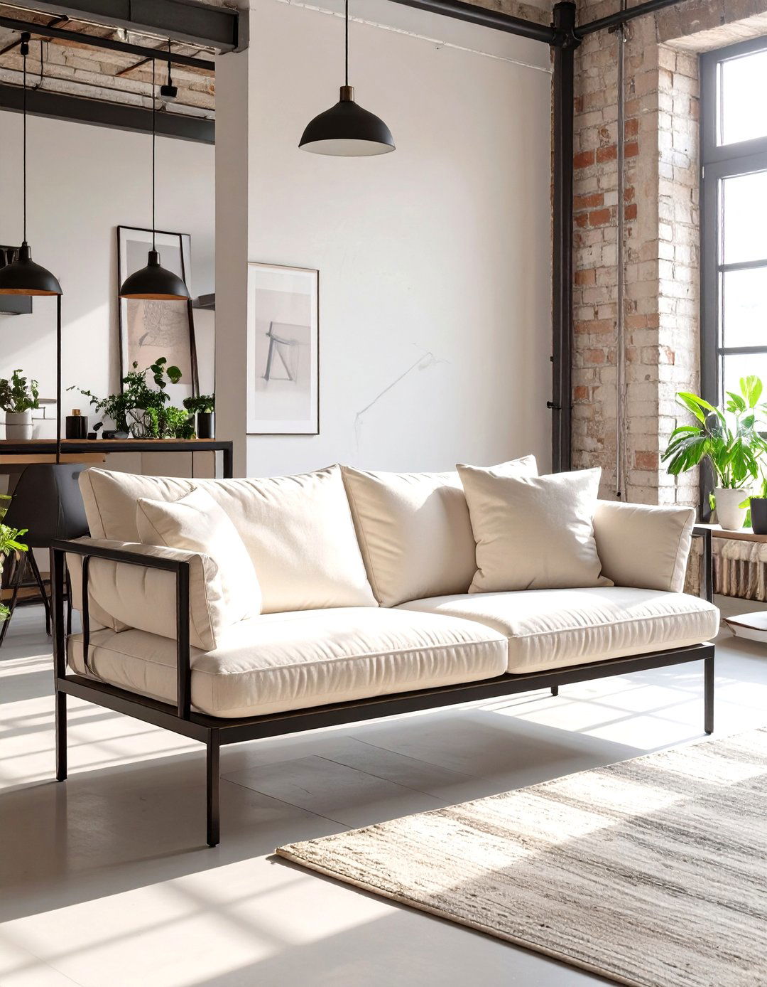 Minimalist Metal Frame Sofa Furniture - 30 small living room furniture ideas