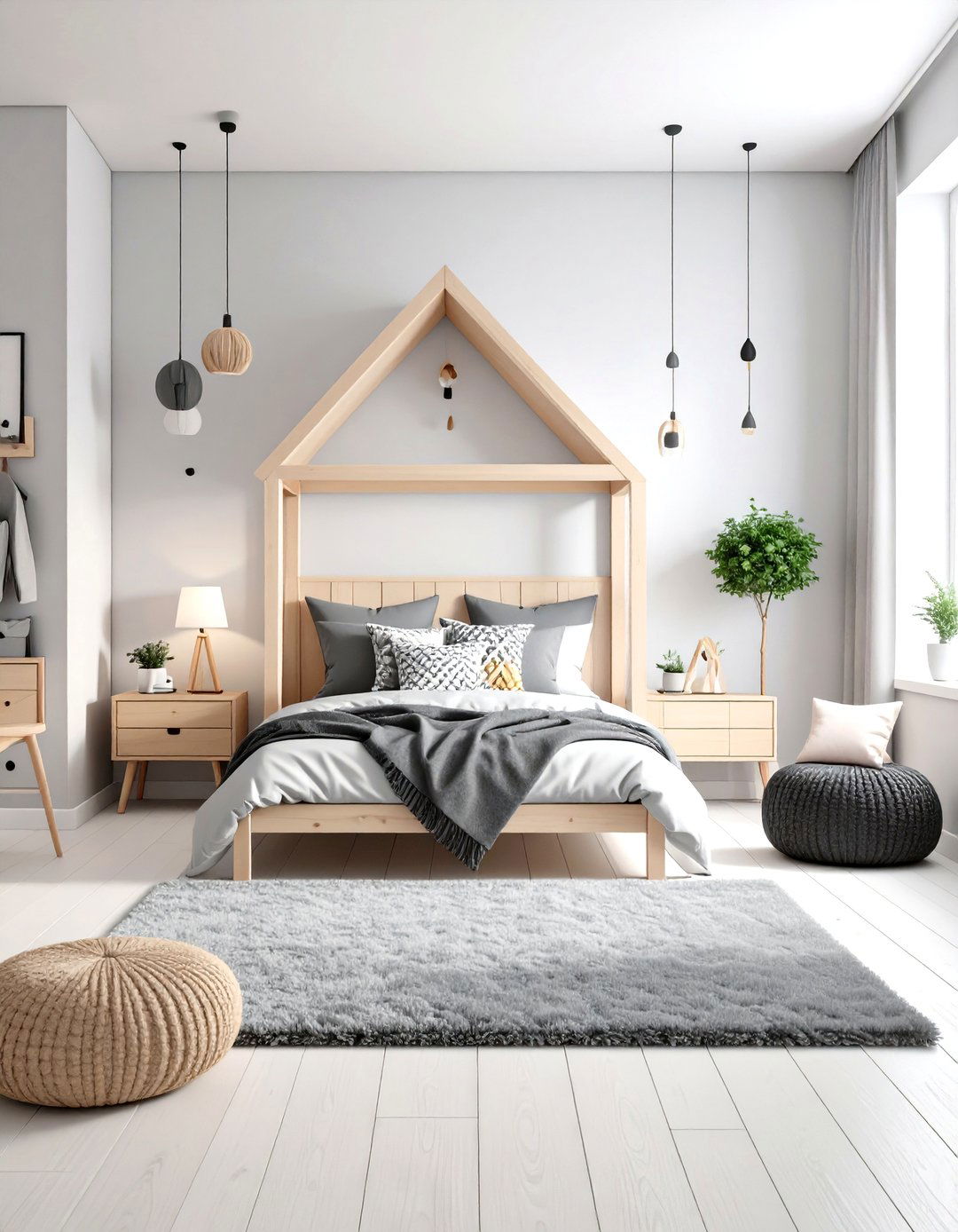 Minimalist Monochrome Bedroom - 30 little girls bedroom ideas