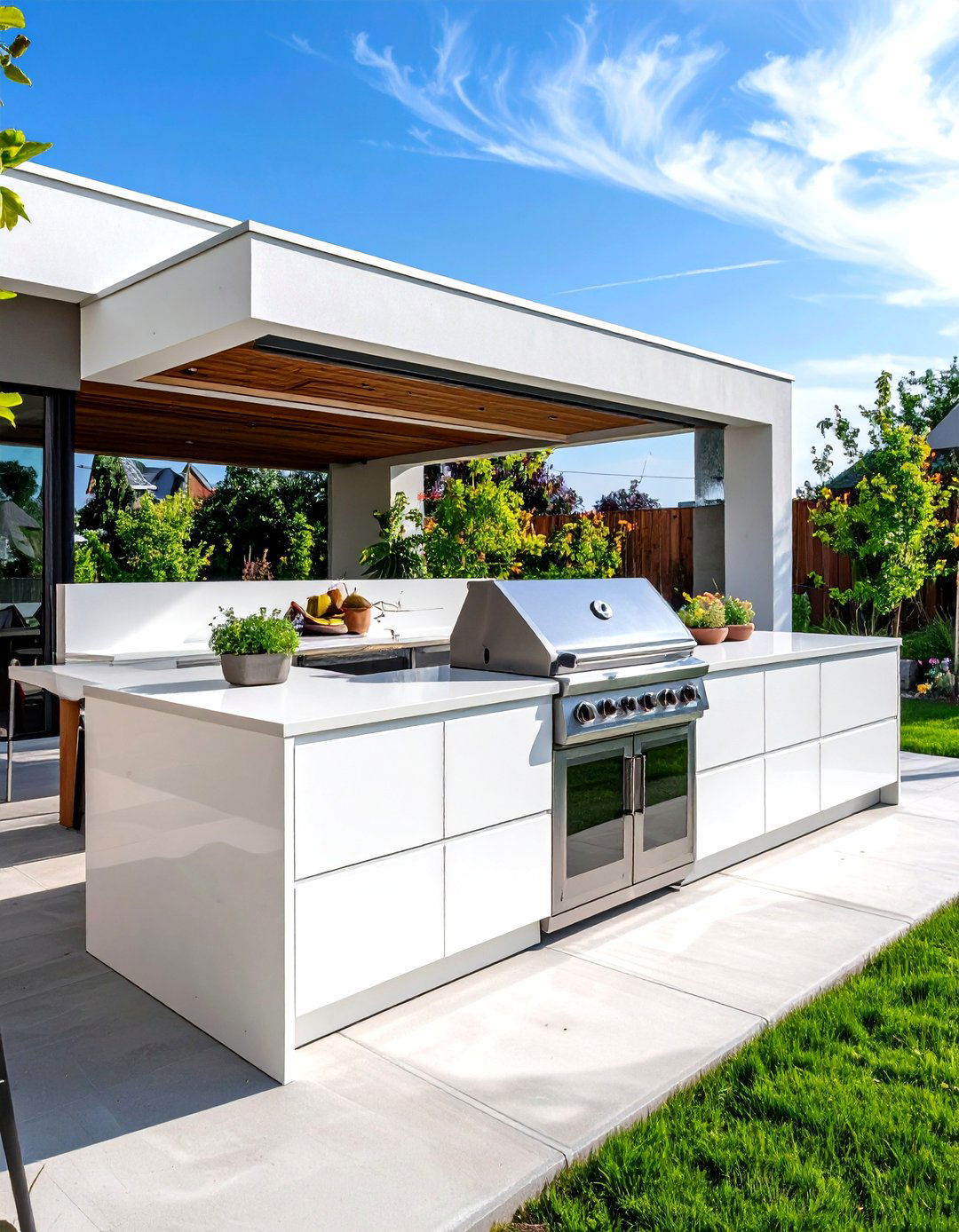 Minimalist Patio Kitchen Island - 30 patio kitchen ideas