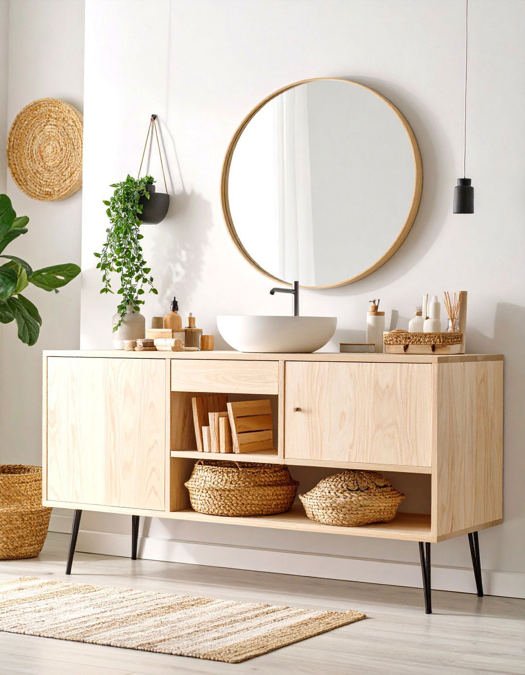 Minimalist Plywood Vanity Project - 30 diy vanity ideas