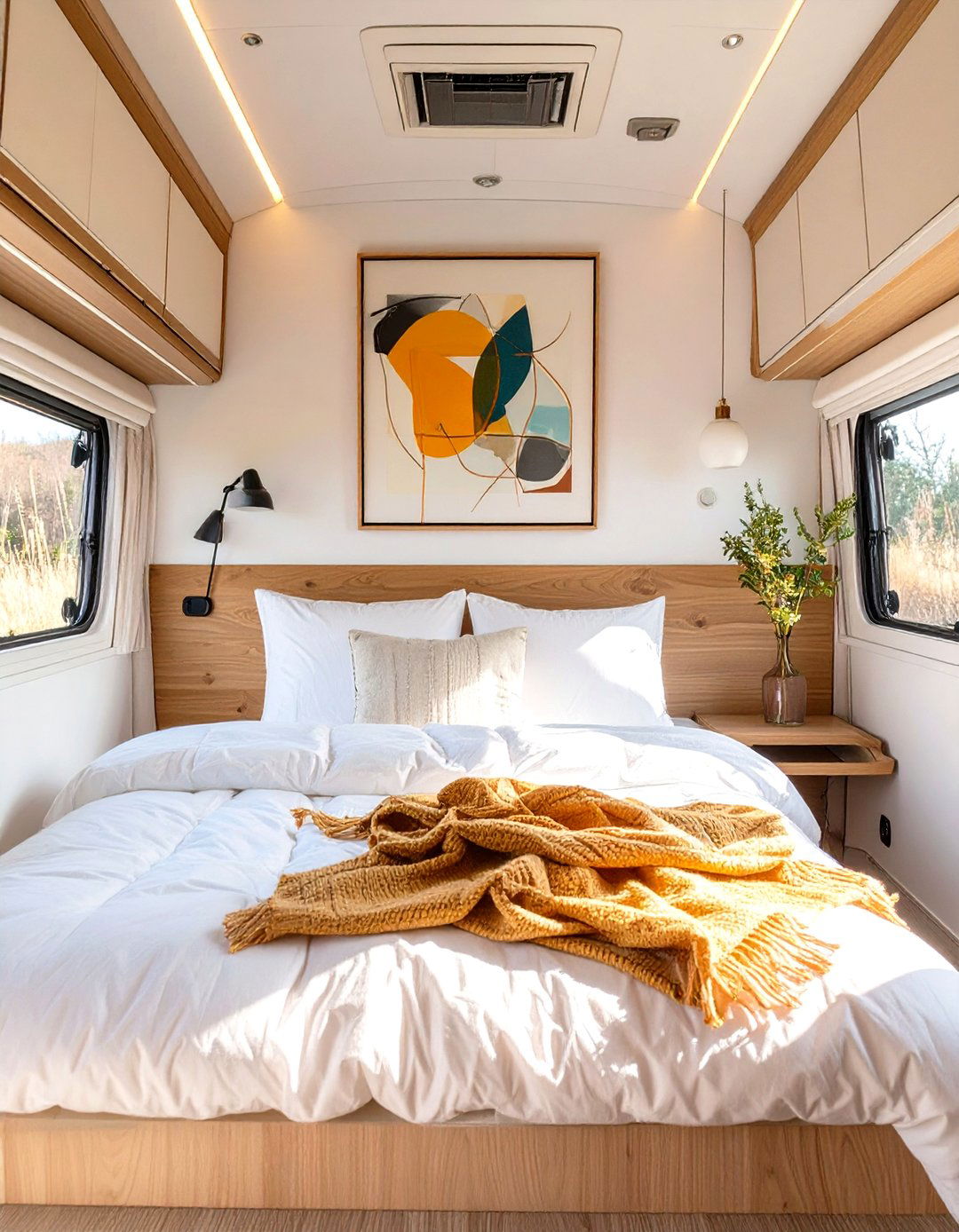 Minimalist RV Bedroom Design - 30 rv interior design ideas