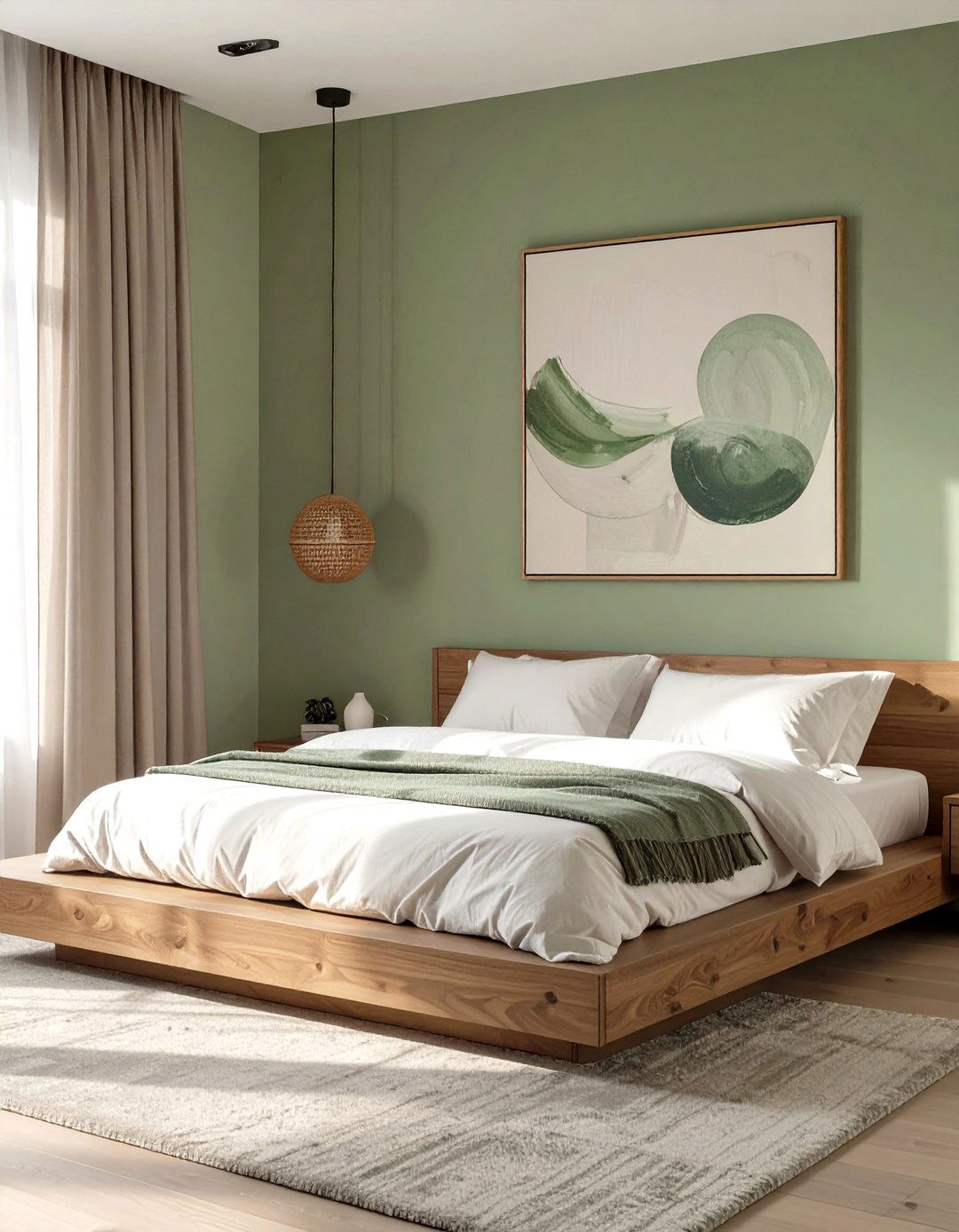 Minimalist Sage Green Bedroom Walls - 30 modern sage green bedroom ideas