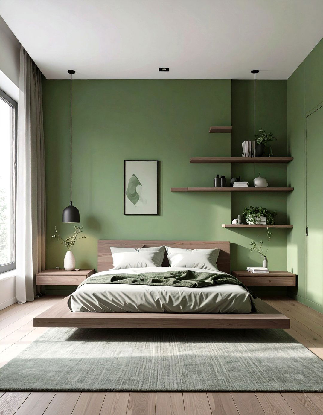 Minimalist Sage Green Bedroom - 30 sage green bedroom ideas