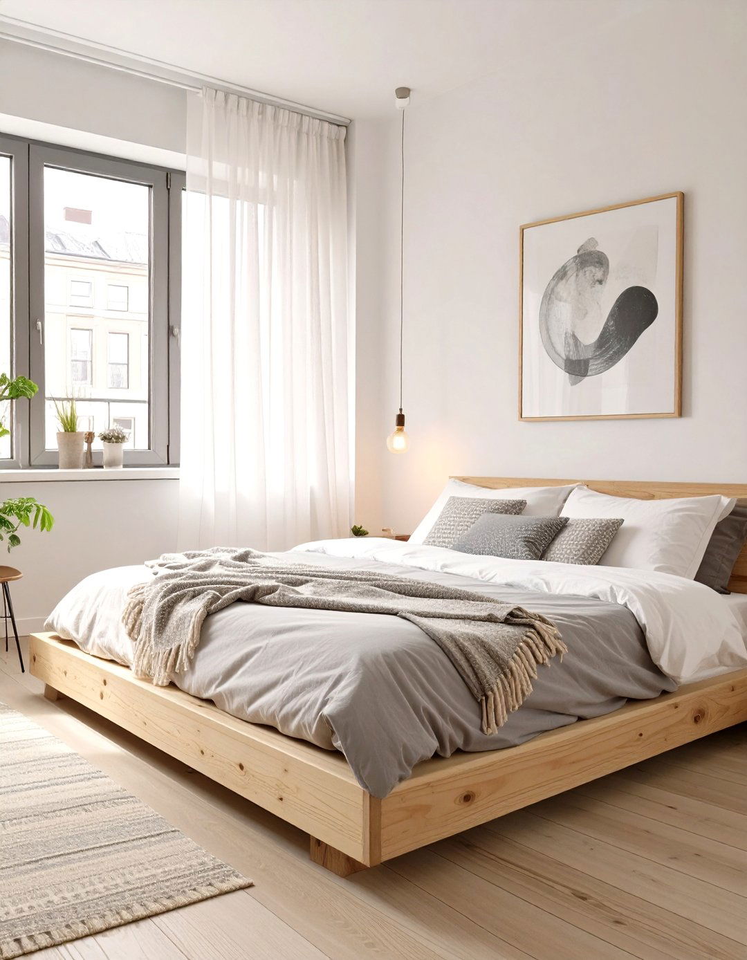 Minimalist Scandinavian Bedroom - 30 apartment bedroom ideas