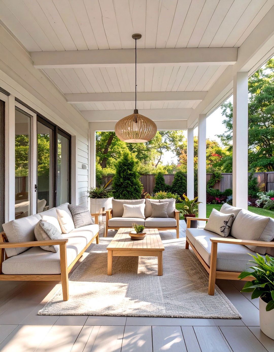 Minimalist Scandinavian Porch Retreat - 30 modern screened in porch ideas
